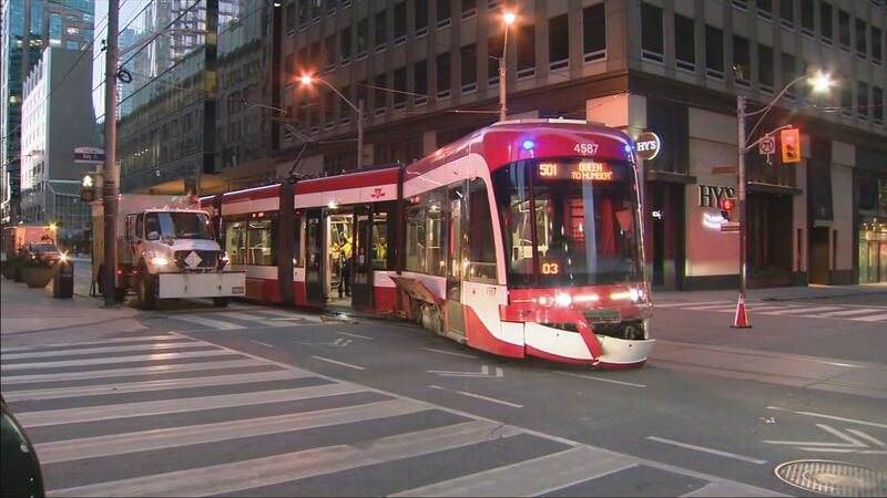 TTC streetcar involved in collision near Trinity Bellwoods Park