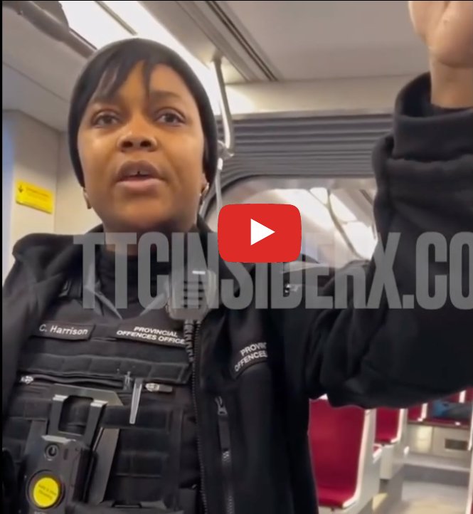 A heated confrontation involving a TTC Provincial Offences Officer (POO)